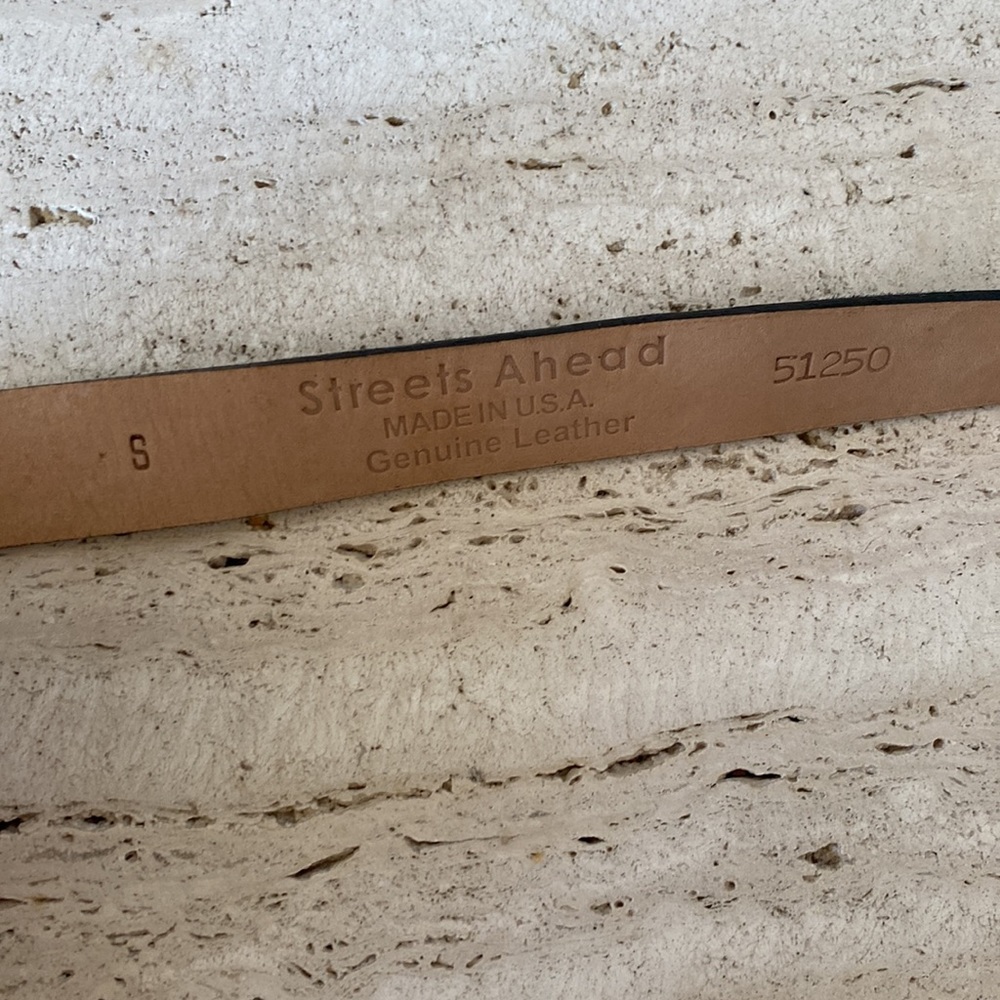 EUC Streets Ahead Leather & calf hair belt - Picture 7 of 15